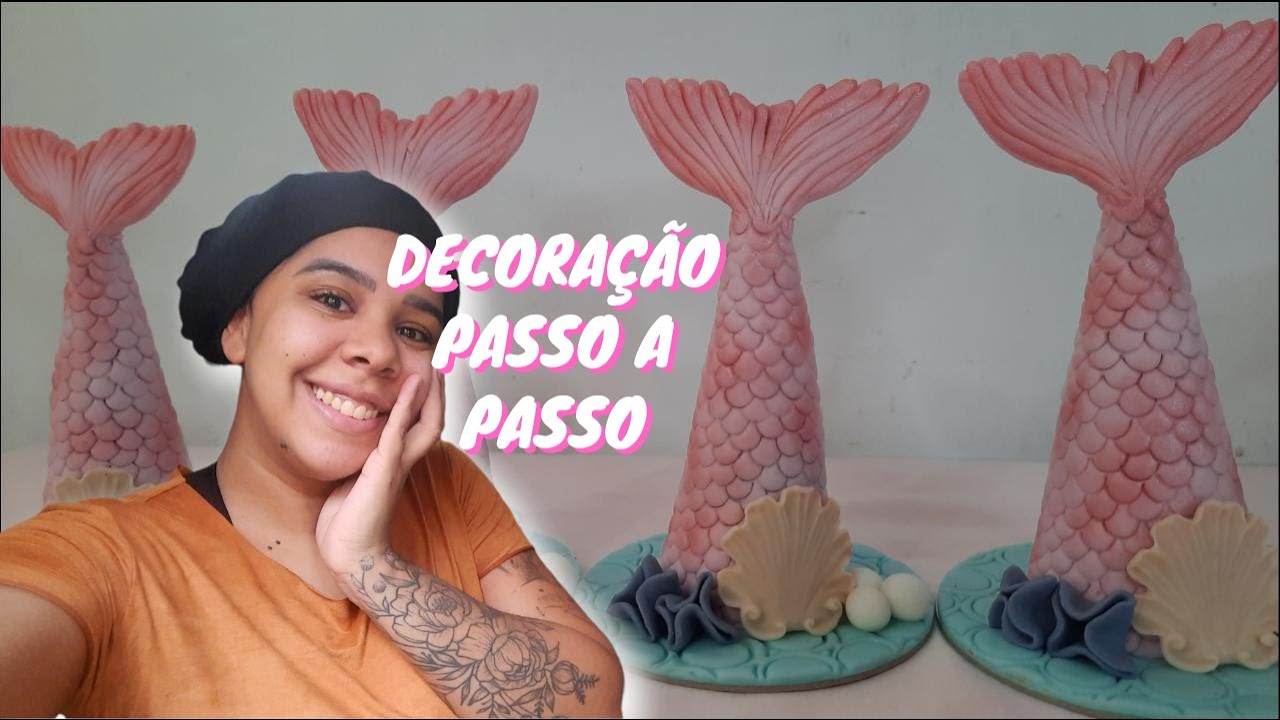 CONE TRUFADO CALDA DE SEREIA/ DECORANDO PASSO A PASSO/ DOCE PERSONALIZADO SEREIA