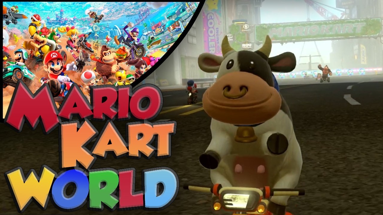 ¡LA VACA LO PETA! | Copa Champiñón - Mario Kart World