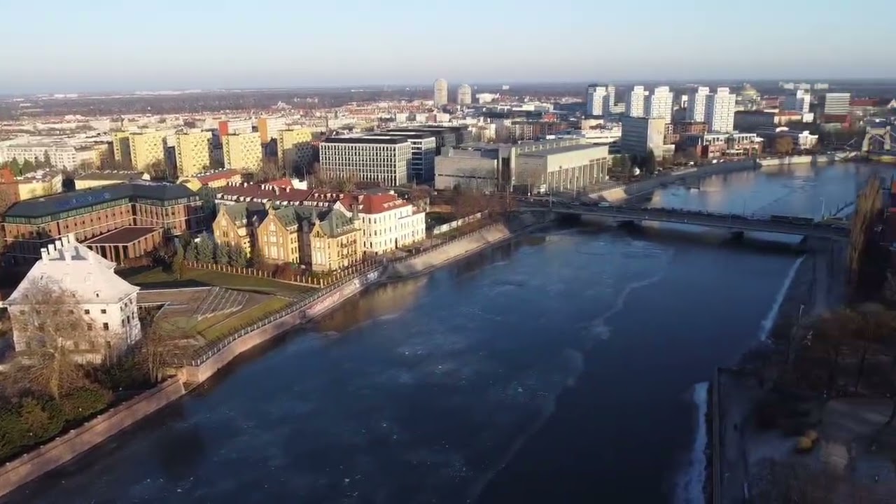 WROCŁAW. -  ODRA  -  MOST POKOJU MOST GRUNWALDZKI 