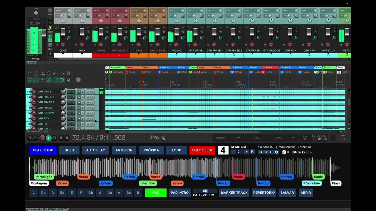 Meu Melhor - Trazendo a Arca #multitracks #playbacks #vs 