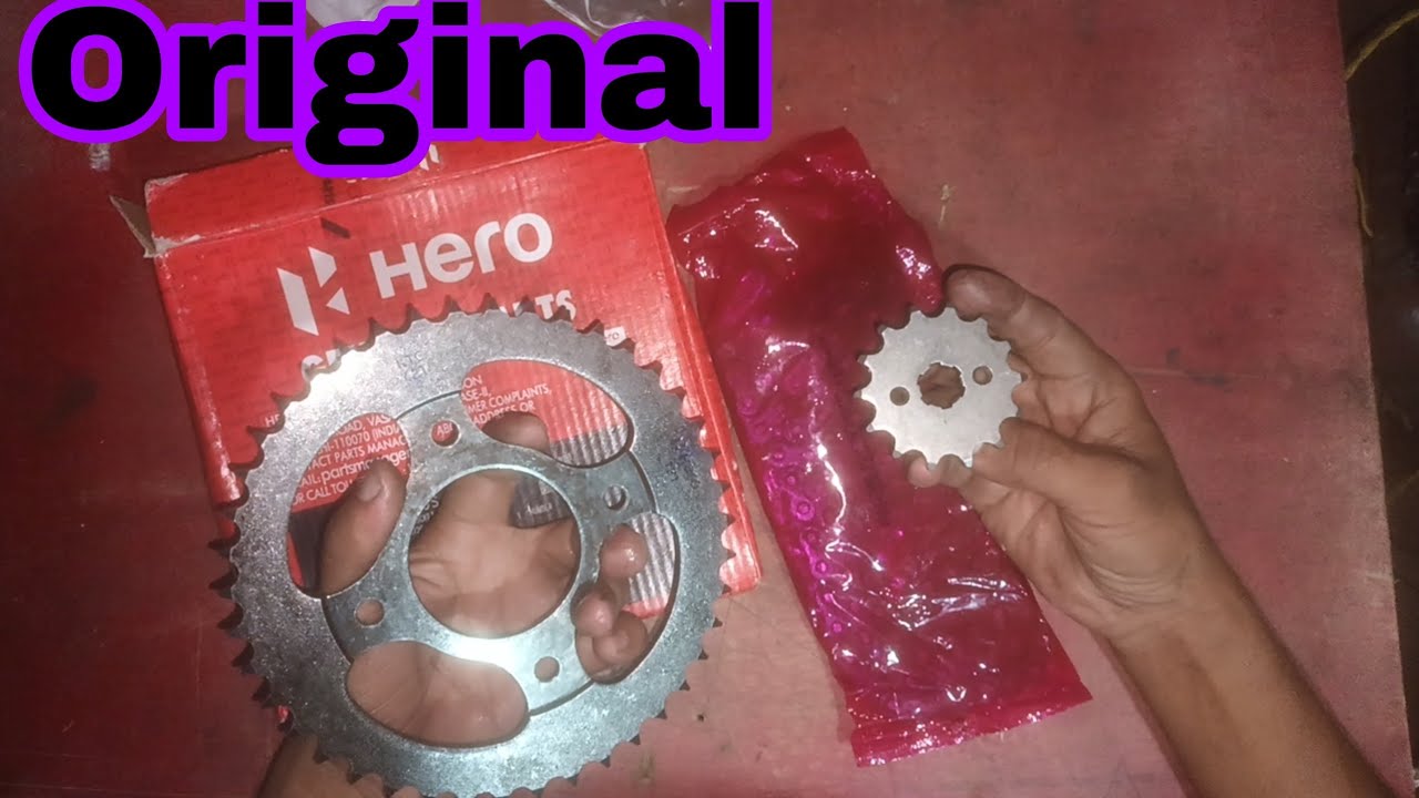 Chain sprocket kit price and unboxing HERO SUPER SPLENDOR AND HF DELUXE