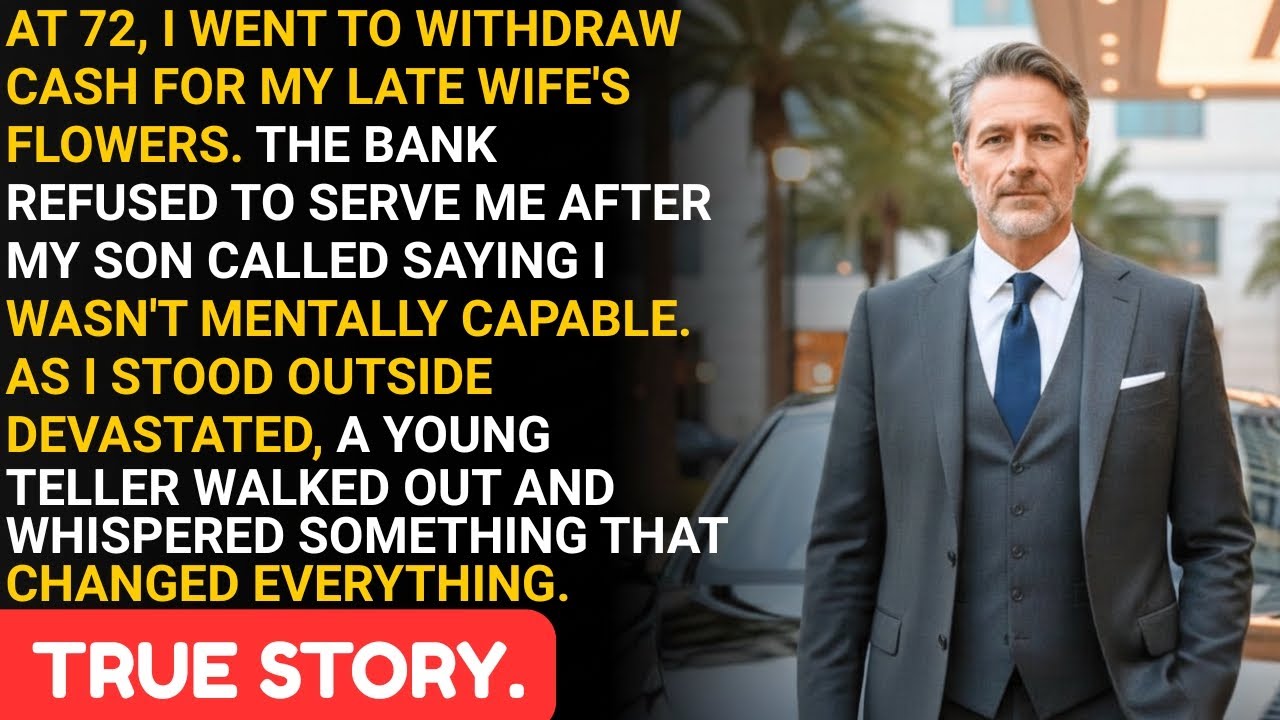 At 72, My Bank Blocked My Own Money—Until A Young Teller Handed Me A Note That Changed Everything