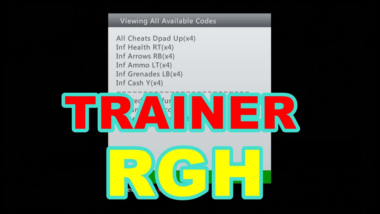 TRAINERS XBOX 360 RGH