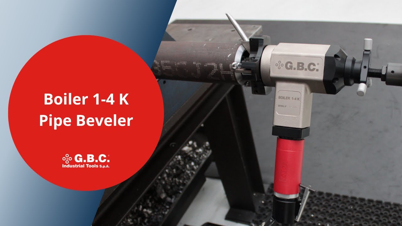 GBC Industrial Tools - Boiler 1 4 portable pipe beveling machine