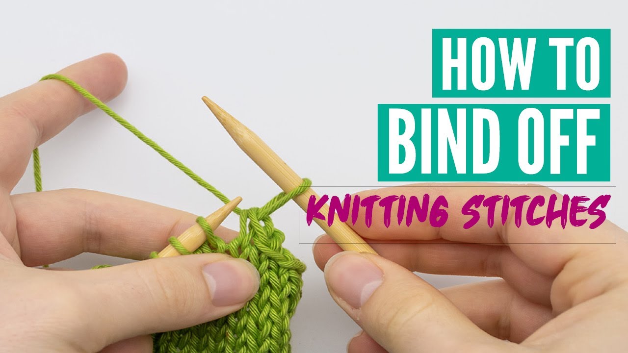 How to bind off knitting stitches for beginners