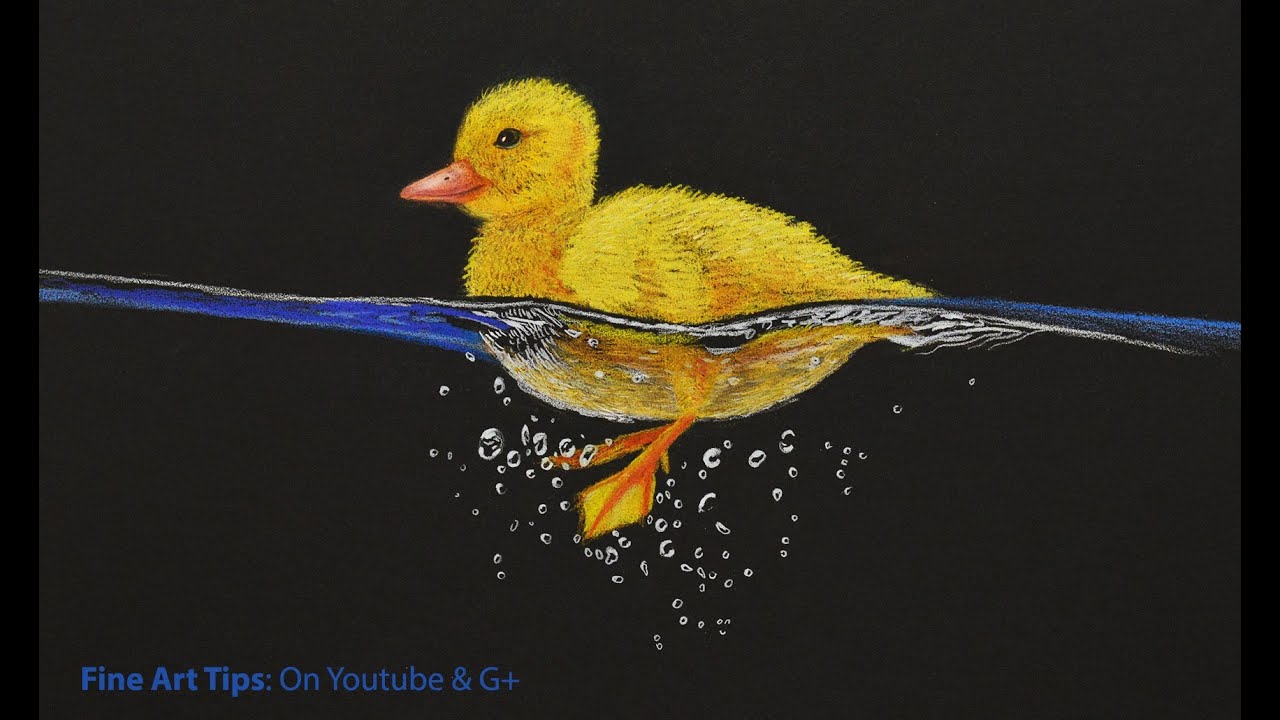 How to Draw a Duck - Yellow Baby Duck - 如何畫小鴨