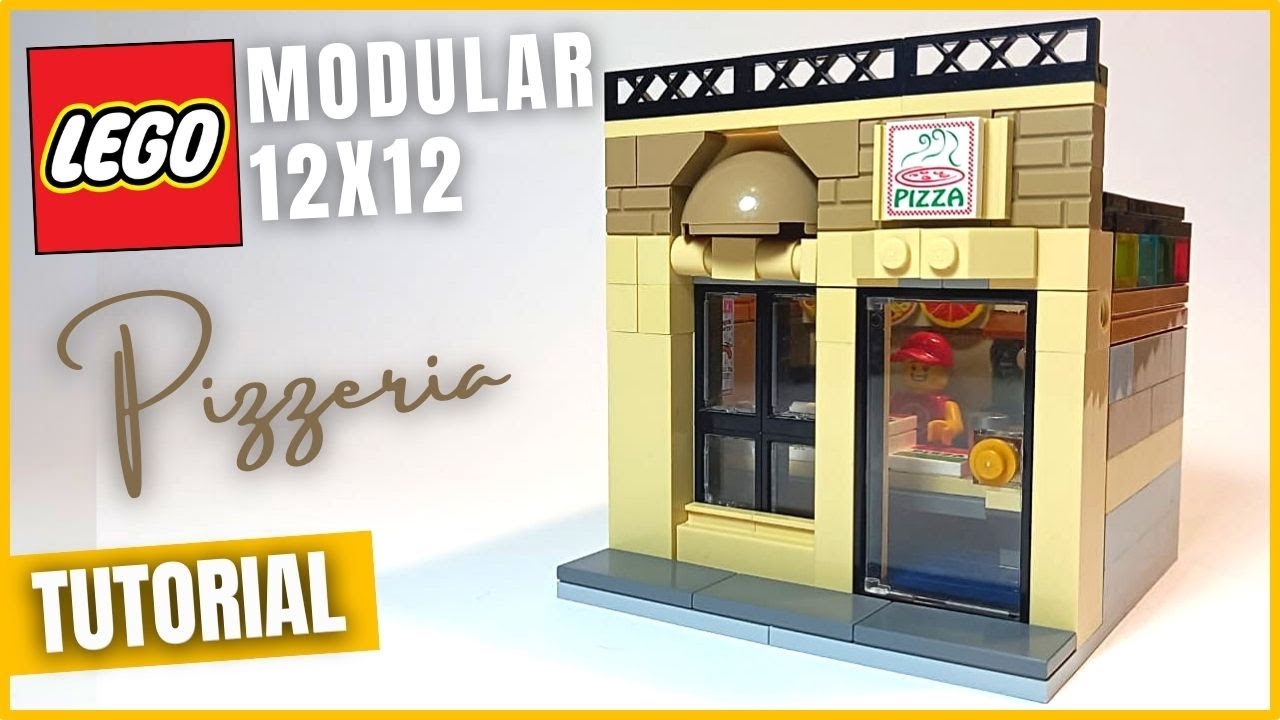 Como hacer una pizzería | Modular 12x12 | Tutorial | The Charly Brick