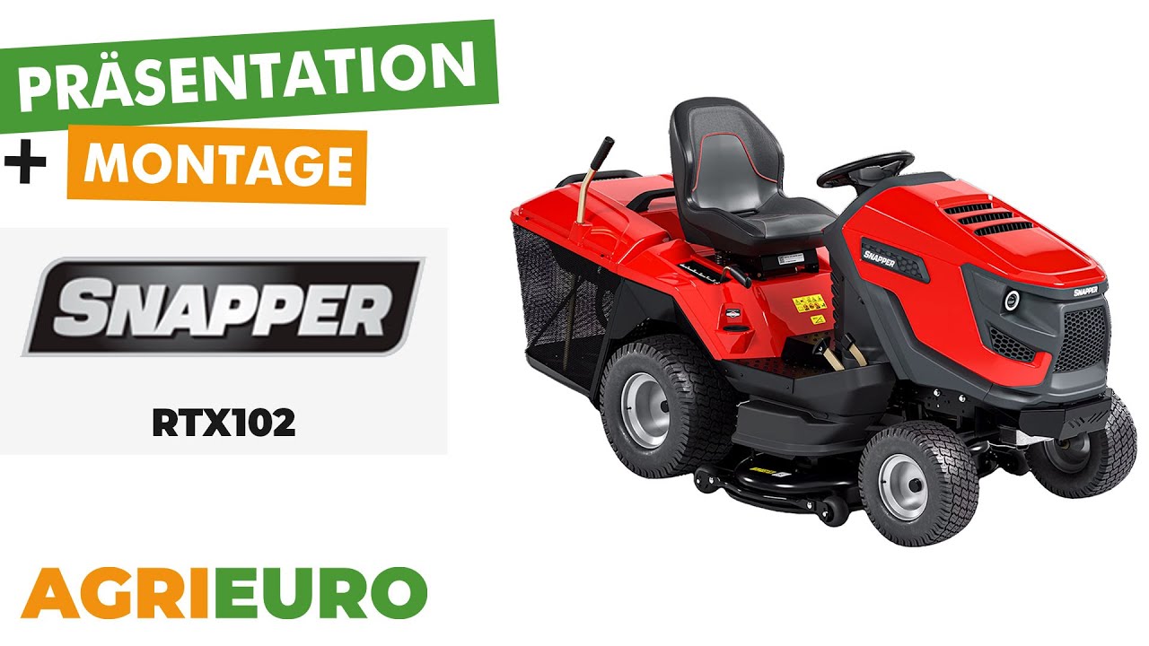 Produkt- und Montageideo Snapper RTX102 - Rasentraktor
