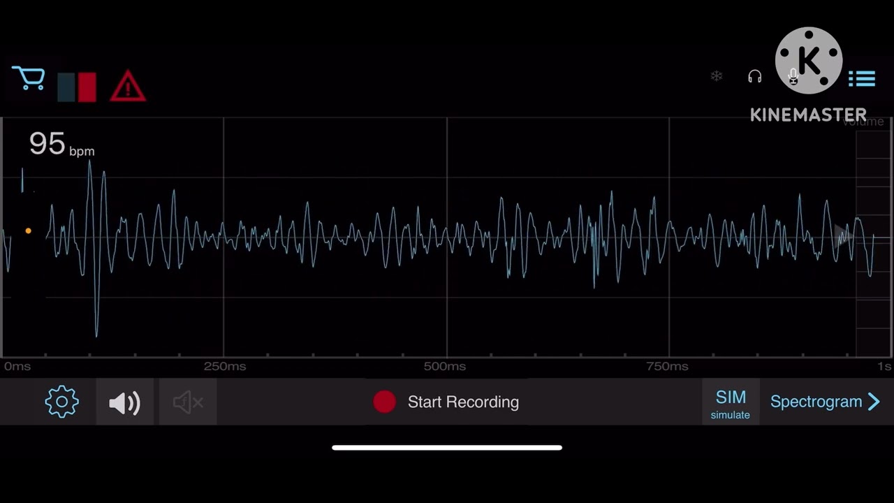 female heartbeat with several exhaled holds :)