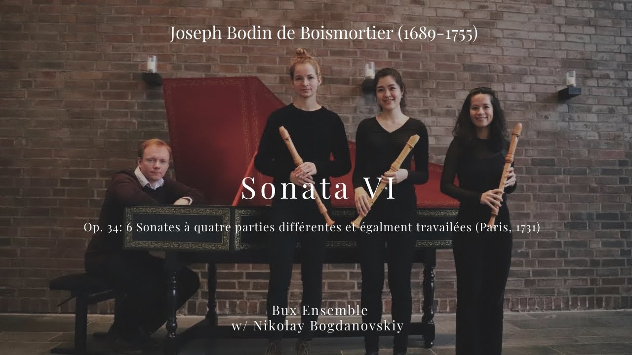 Joseph Bodin de Boismortier (1689-1755) : Sonata VI
