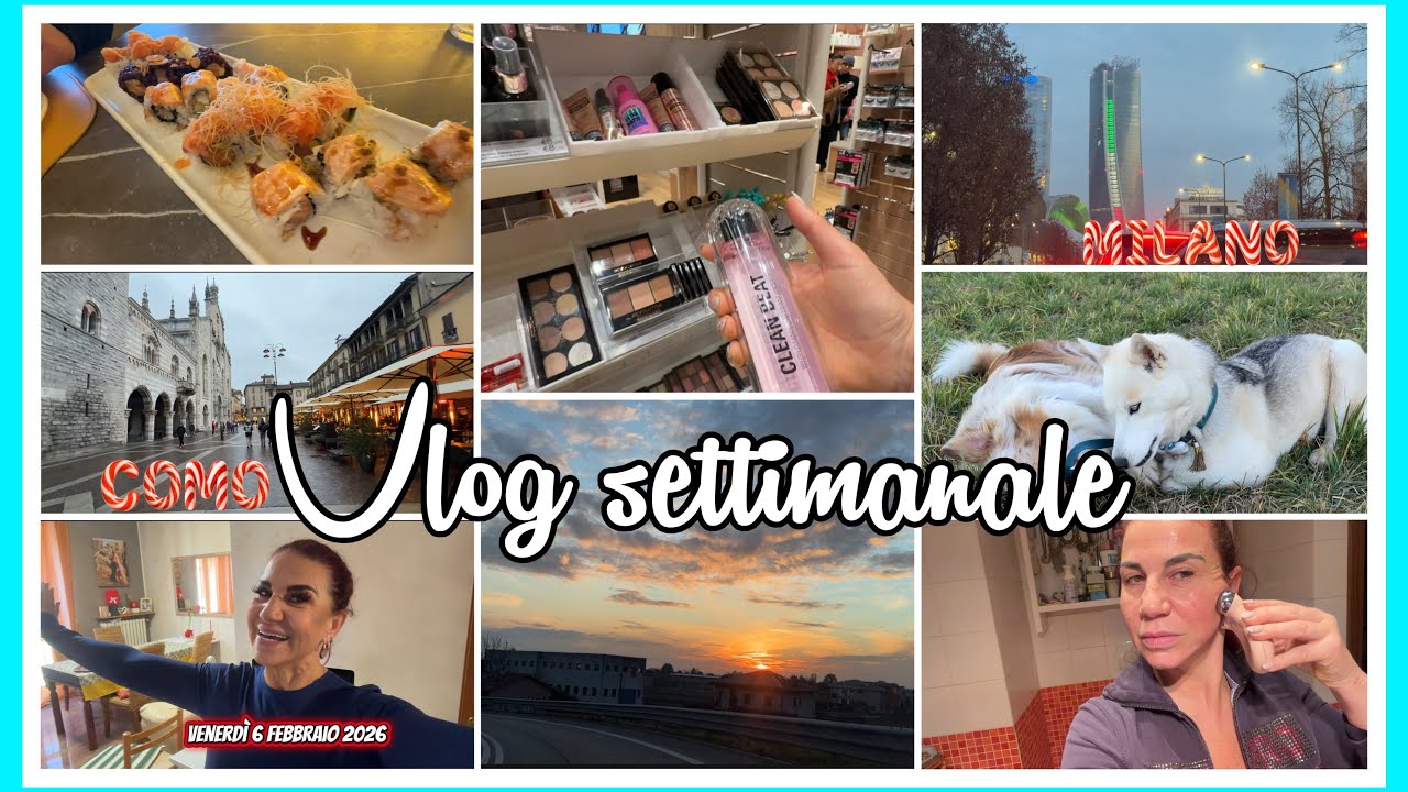 VLOG SETTIMANALE/SUSHI /COMO /MILANO #12 