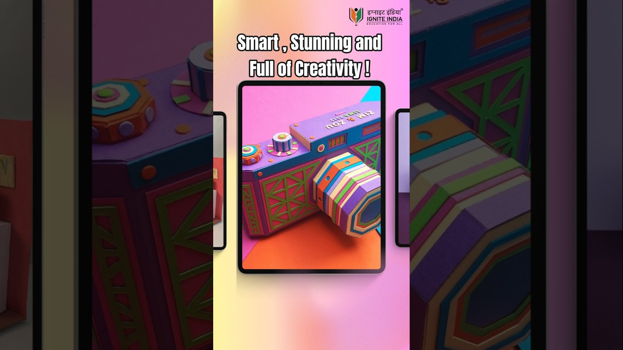 Creative Craft Ideas by Students for Nift Situation Test#nift#situationtest#diy#craft#shortsviral#3d