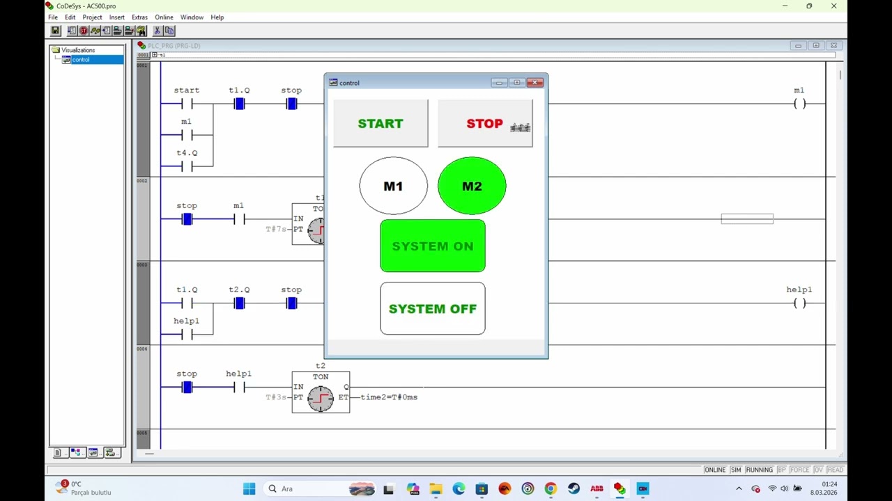 plc project 3 #abb #electrical #plc_programming