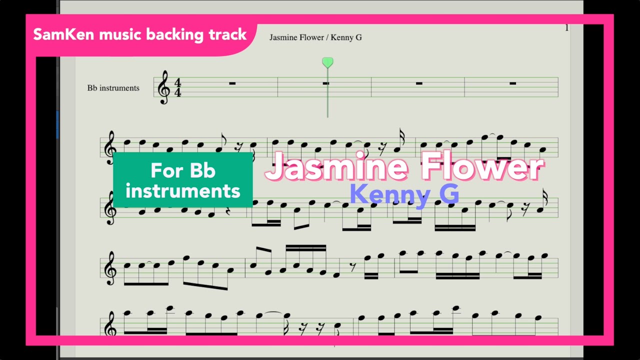 Jasmine Flower / Kenny G /backing track