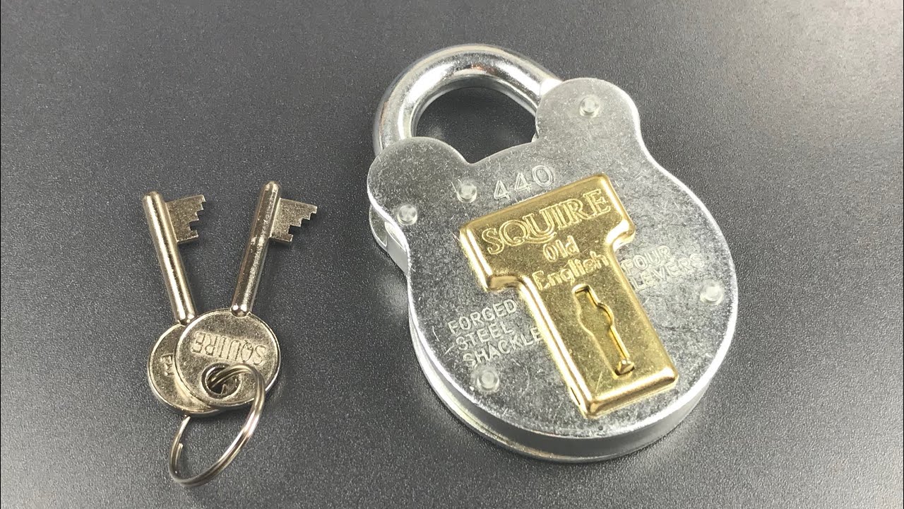 [713] Squire &ldquo;Old English&rdquo; 4-Lever Padlock Picked (Model 440)