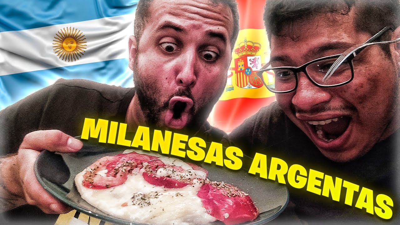 Espa&ntilde;oles COCINAN MILANESA NAPOLITANA ARGENTINA *POR PRIMERA VEZ*