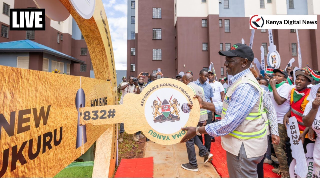LIVE: President Ruto Handing Over Keys to 4,500 new homeowners at the Mukuru estate