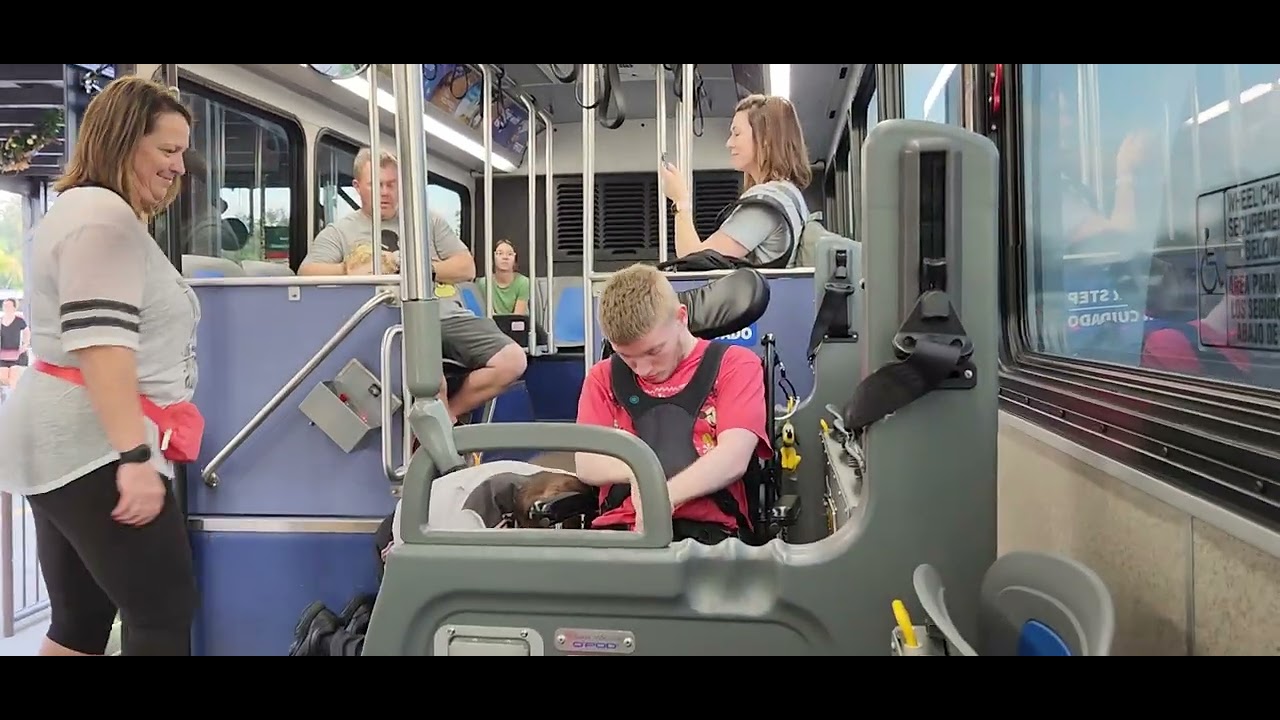 Sam rides bus to Riviera Resort from Animal Kingdom @Disney World @onthatnote