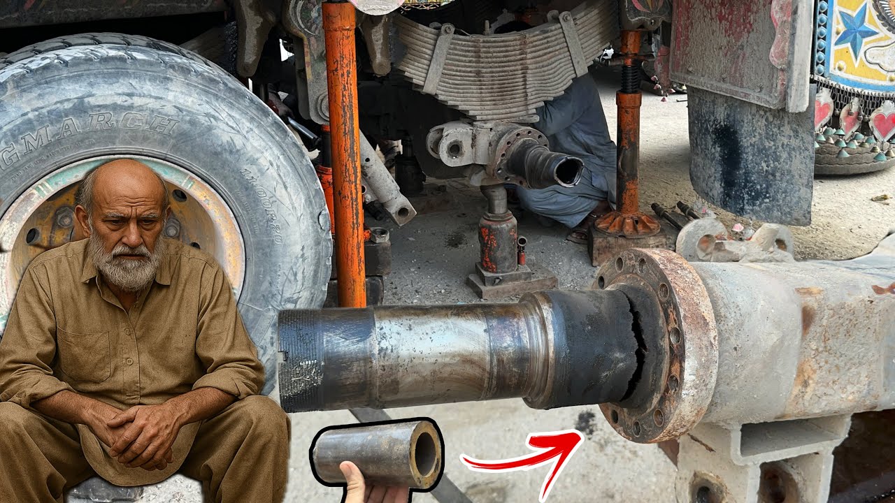 The Shredded Rear Wheel Axle Housing Repairing That Was Realistic Process of Alluring Mechanic