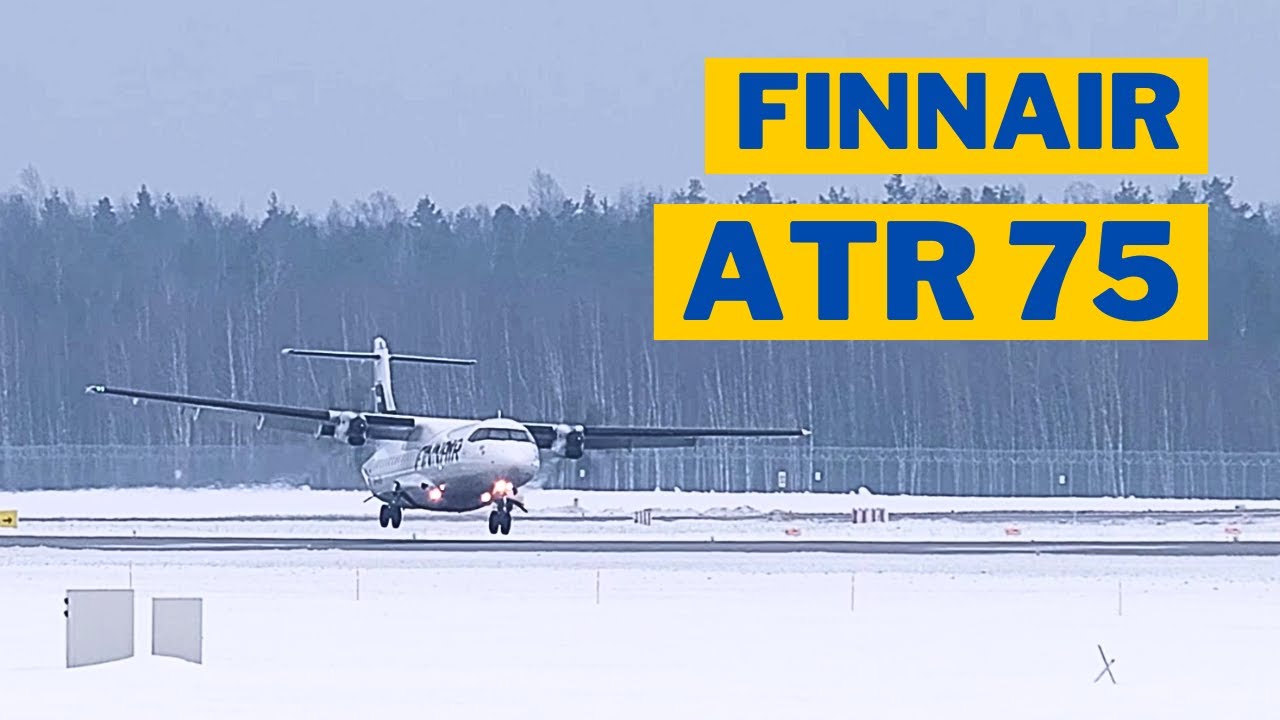 Finnair, ATR 72 landing at Riga RIX | Flight AY1073 | Aircraft OH-ATK
