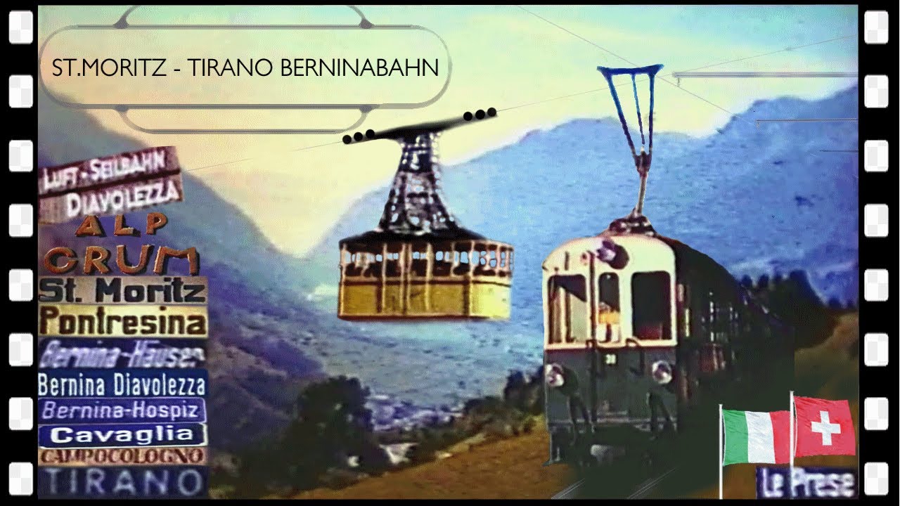 Железная дорога BERNINA; Канатная дорога из швейцарского Санкт-Морица в Тирано (RhB) и Дьяволецца...