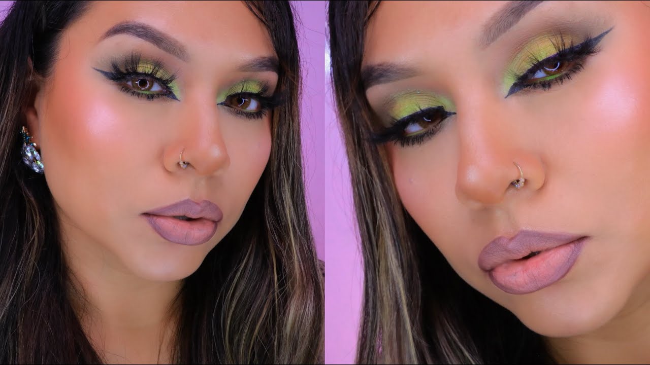 MAQUILLAJE EN VERDE…. LOOK SOCIAL