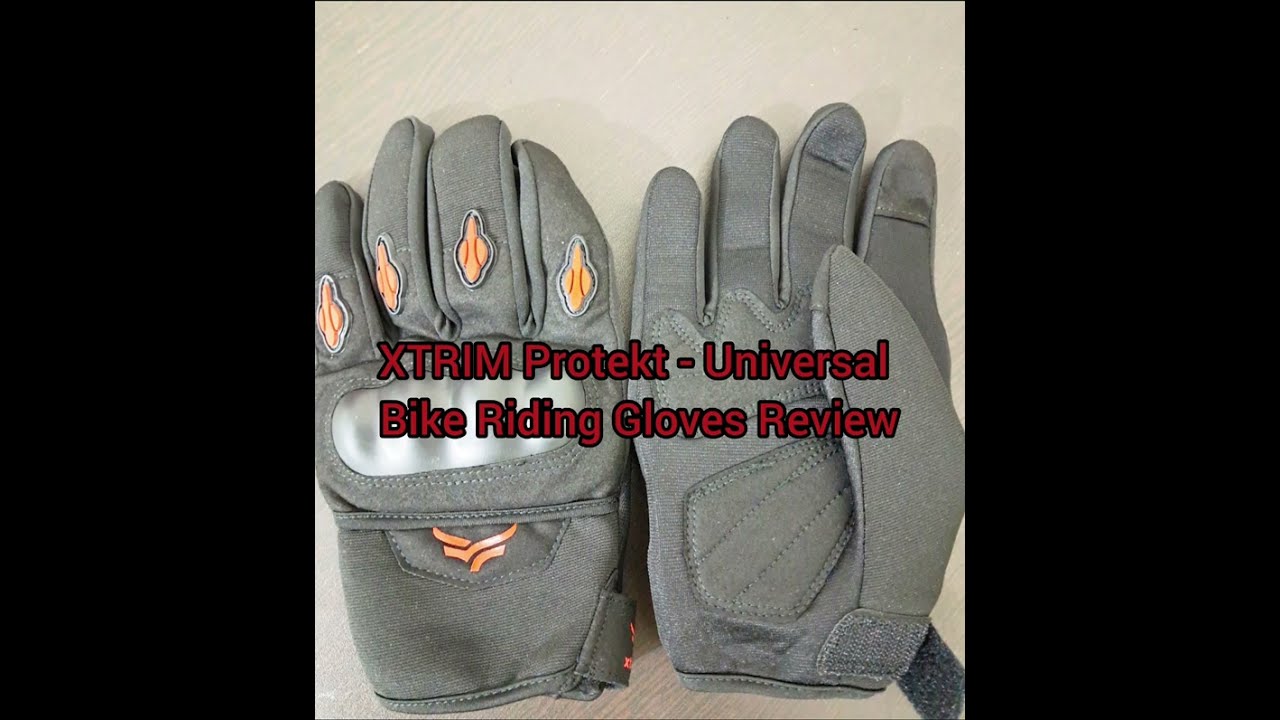 XTRIM Protekt - Universal Bike Riding Gloves for Men #Sloping Finger Knuckles #Bike Accessories