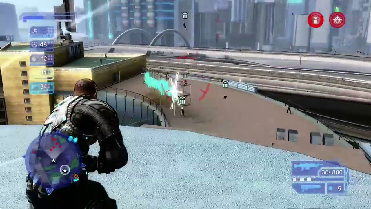 Crackdown - Shai gen Ending Destroying & Cutscene