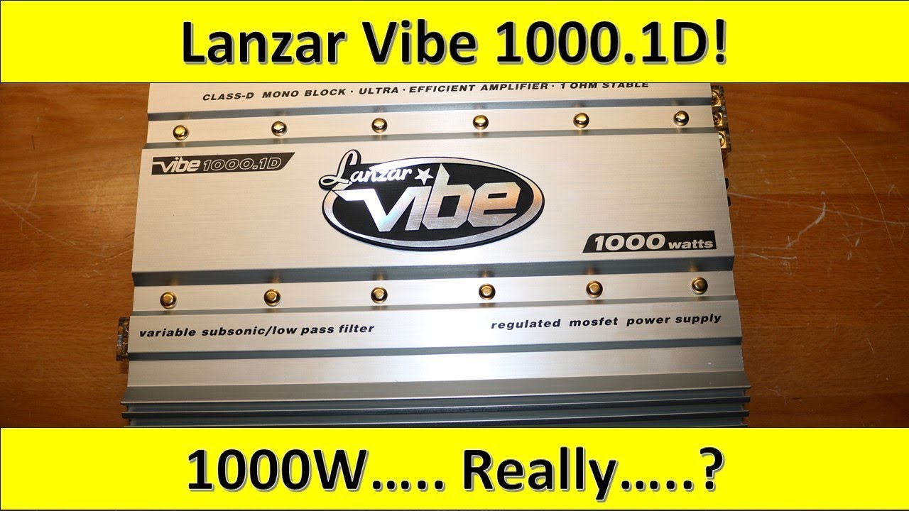 Lanzar Vibe 1000.1D Amp Dyno! 1000W Is that MAX.. Is it RMS?? Who Knows!
