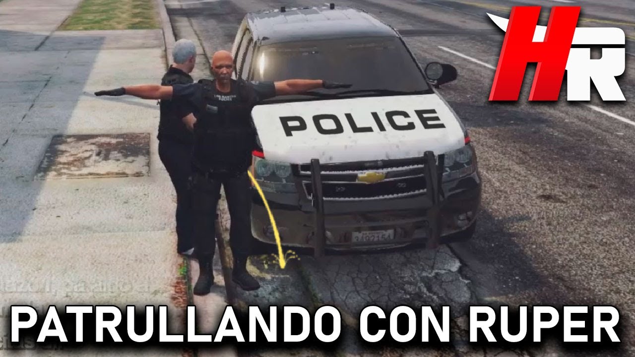 PATRULLANDO CON RUPER Y EL CANCER - GTA V RP // Hypershock Reborn