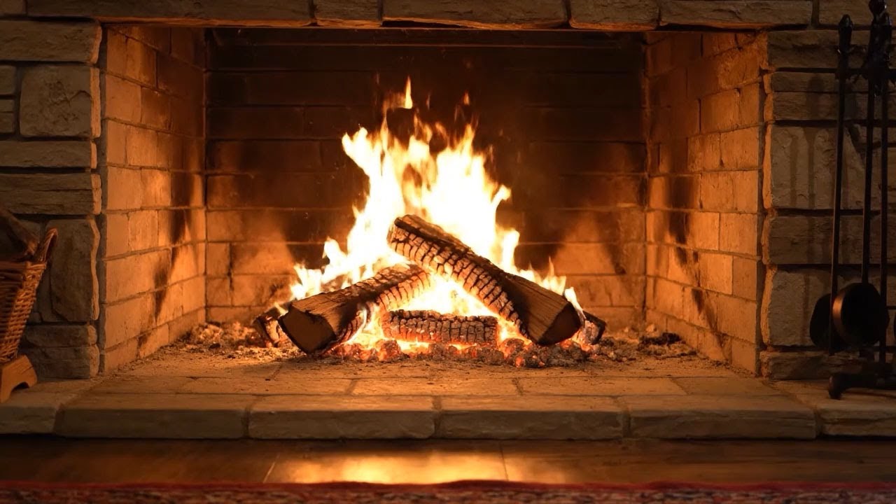 Şömine Ateşi ve Dinlendirici Müzik - Fireplace Fire and Relaxing Music