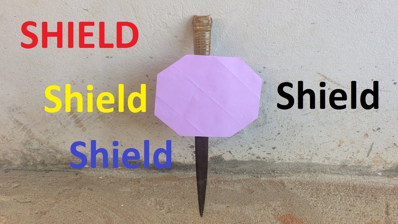 How to make a paper shield | Origami shield tutorial easy and quick