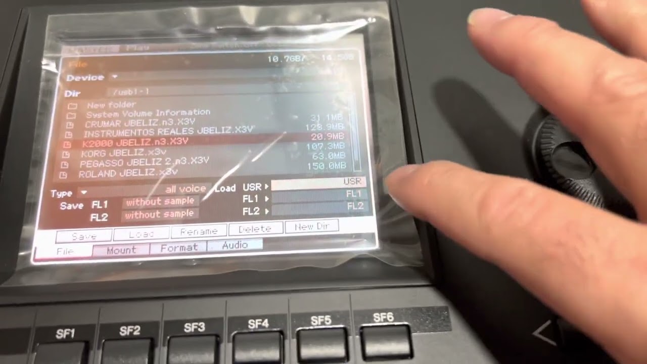 Como cargar samples al Yamaha Motif XF