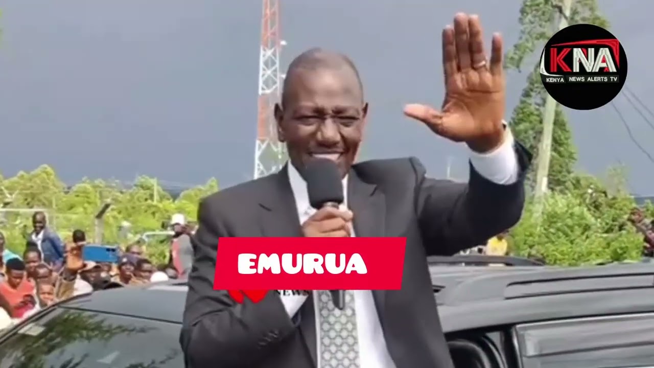 PRESIDENT RUTO SEEN SHARING A MOMENT WITH HIS KALENJIN PEOPLE IN EMURUA AFTER BURIAL OF HON NG'ENO.
