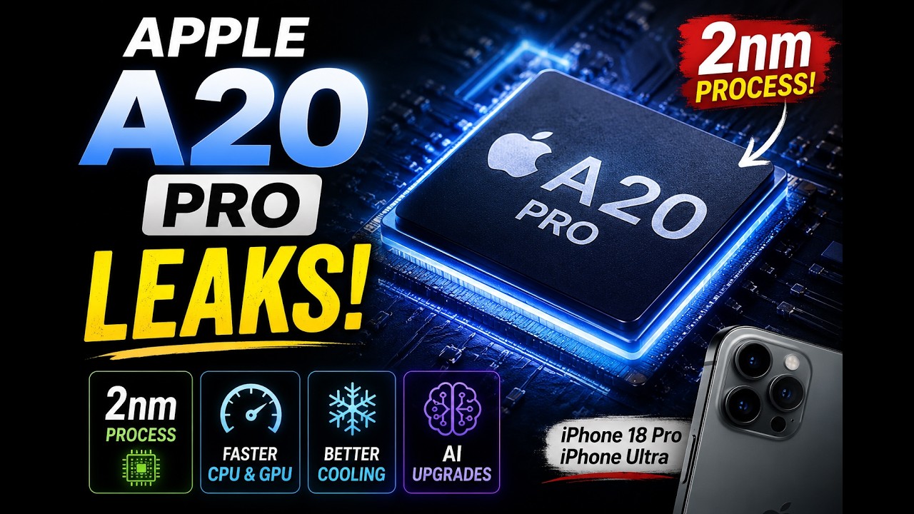 PRZECIEKI o Apple A20 Pro! Proces 2nm, szybsze CPU i GPU, lepsze chłodzenie oraz ulepszenia AI