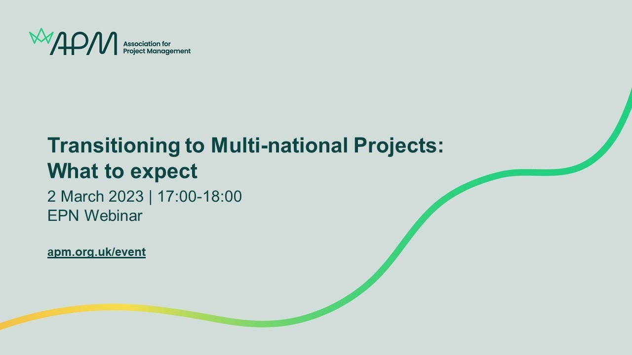 Transitioning to International Projects: What to expect