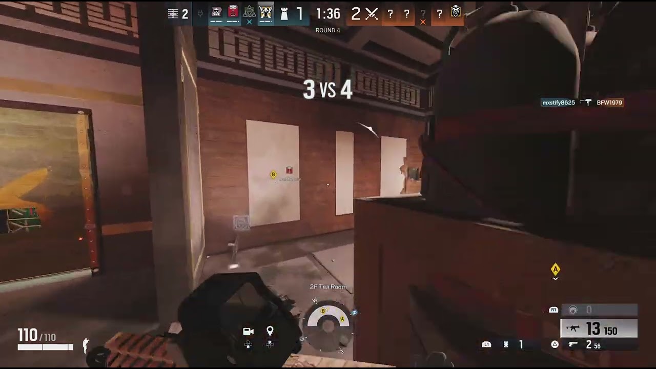 Clutch 1V3 against blackbeard