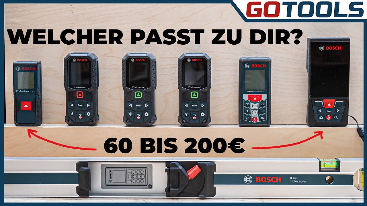 Сравнение большого лазерного дальномера | Обзор Bosch Professional GLM | включая розыгрыш