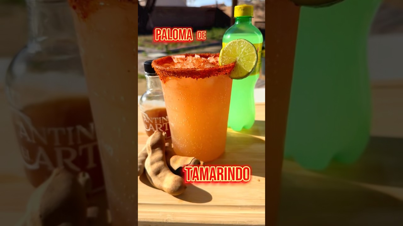 Paloma de Tamarindo 🍋‍🟩 #drink #drinks #alcohol #tequila #paloma #tamarindo #bebidas #fyp