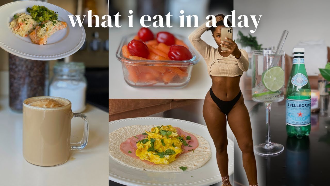 20G Protein Coffee, 4 min lunch || Balanced WFH Full Day of Eating, Black Girl Fitness