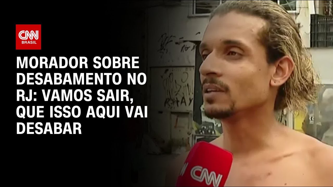 Morador relata momentos que antecederam desabamento de imóveis no RJ | LIVE CNN