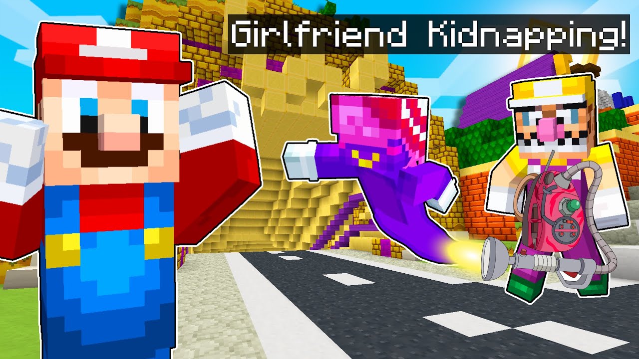 KIDNAPPING Mario's GIRLFRIEND!😱💣Minecraft Super Mario [296]