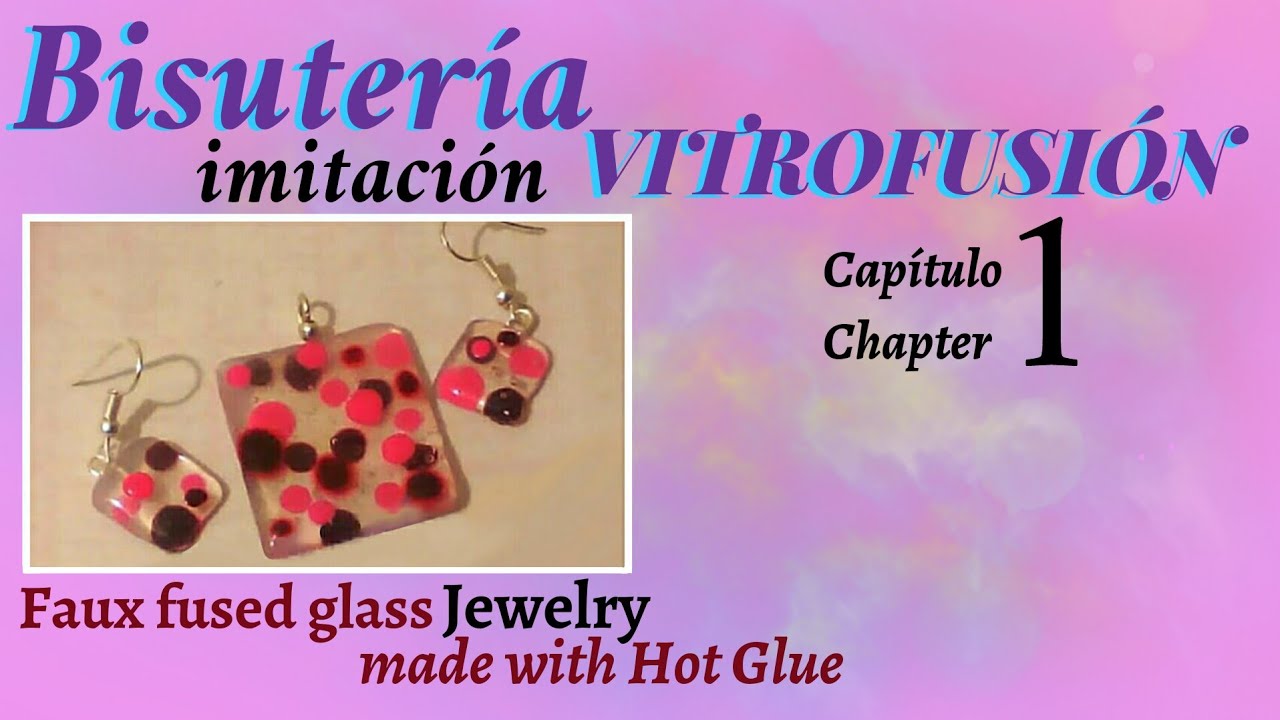 JOYER&Iacute;A IMITACI&Oacute;N VITROFUSI&Oacute;N CON SILIC&Oacute;N CALIENTE /FAUX FUSED GLASS JEWELRY MADE WITH HOT GLUE