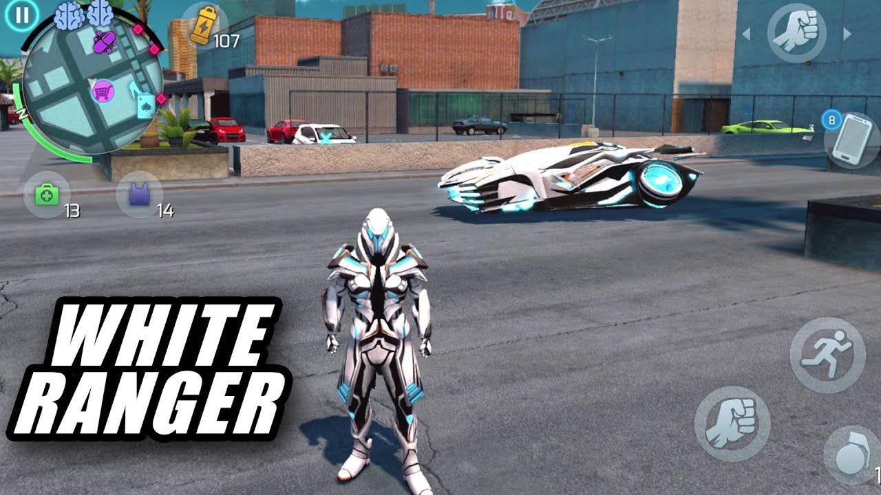 WHITE POWER RANGER / TIMELESS PROTECTOR WITH SUPERNOVA | GANGSTAR VEGAS