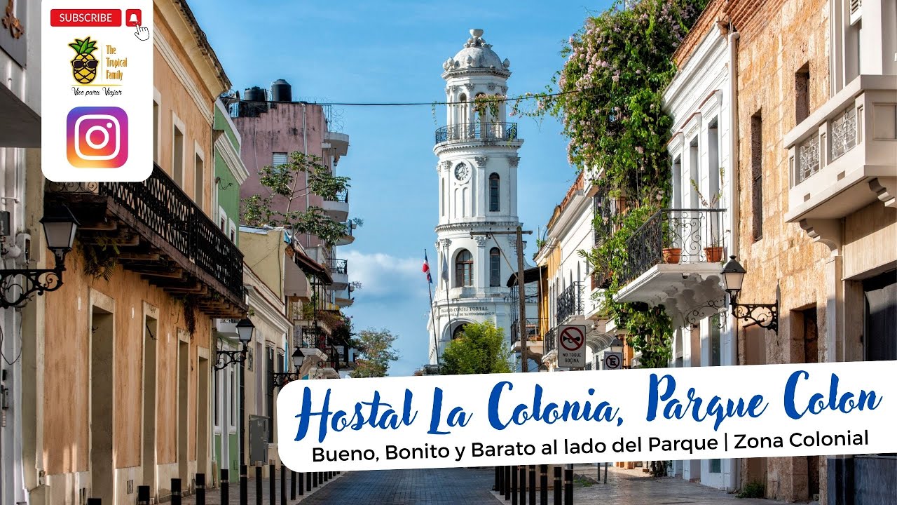 HOTEL ECONOMICO en la ZONA COLONIAL | El mejor HOTEL barato en el Parque Colon | The Tropical Family