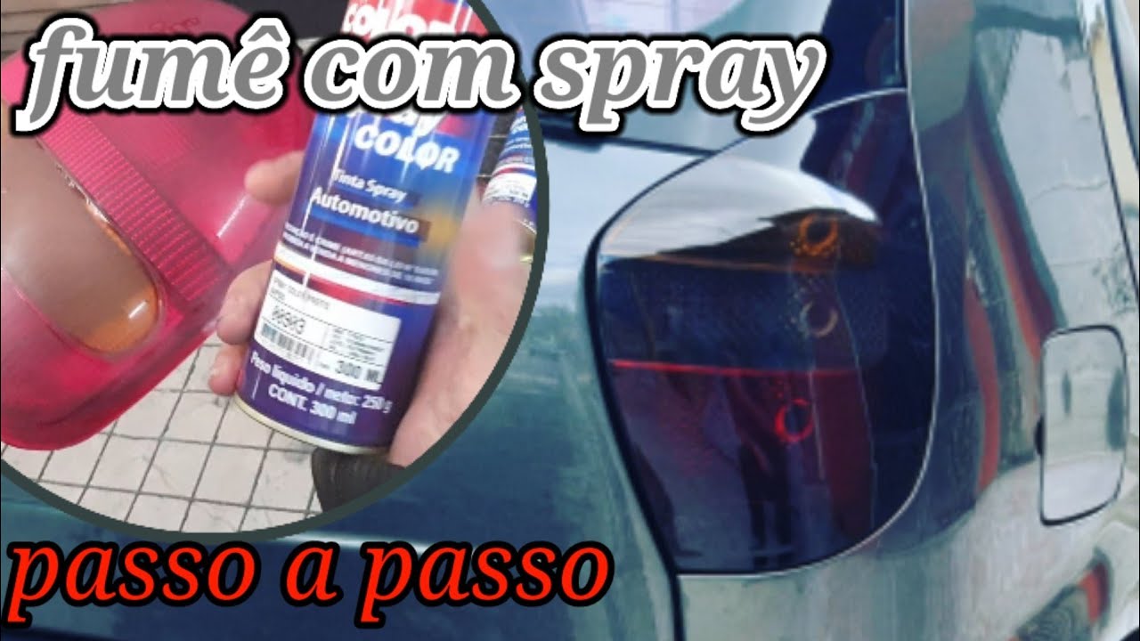 pintura fumê da lanterna traseira com spray