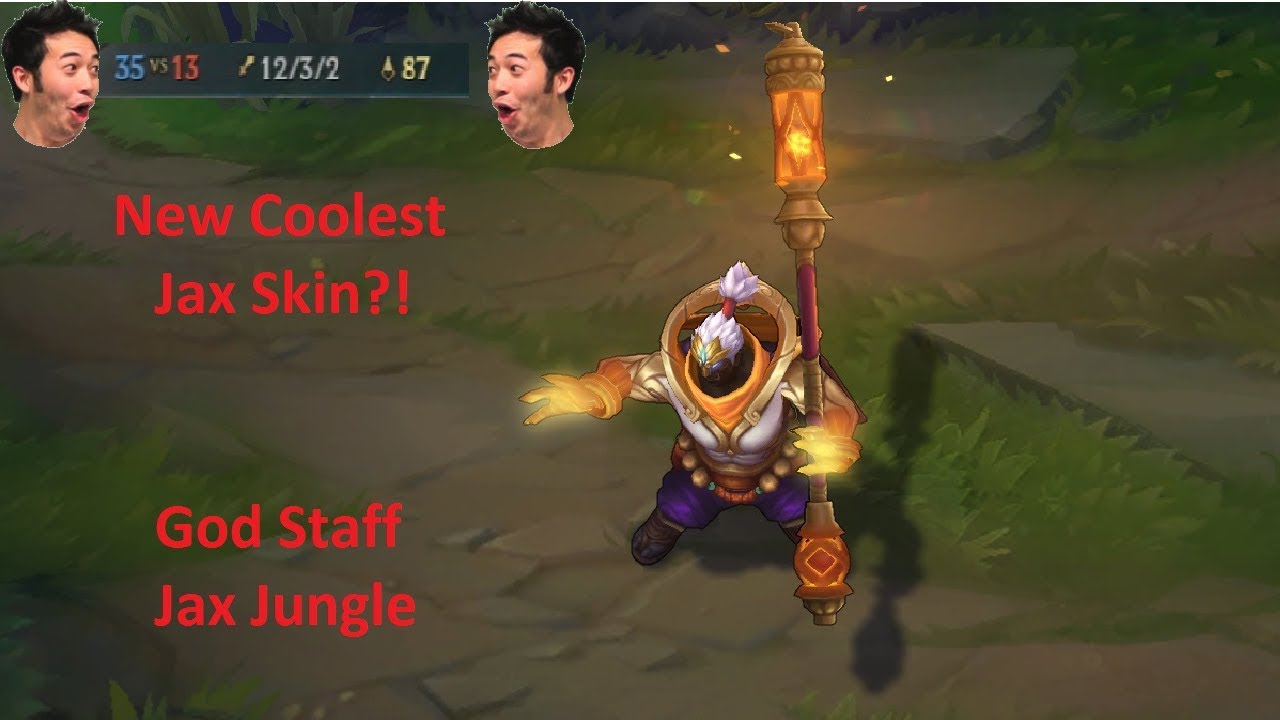 New Coolest Jax Skin?! New God Staff Jax Jungle | League of Legends