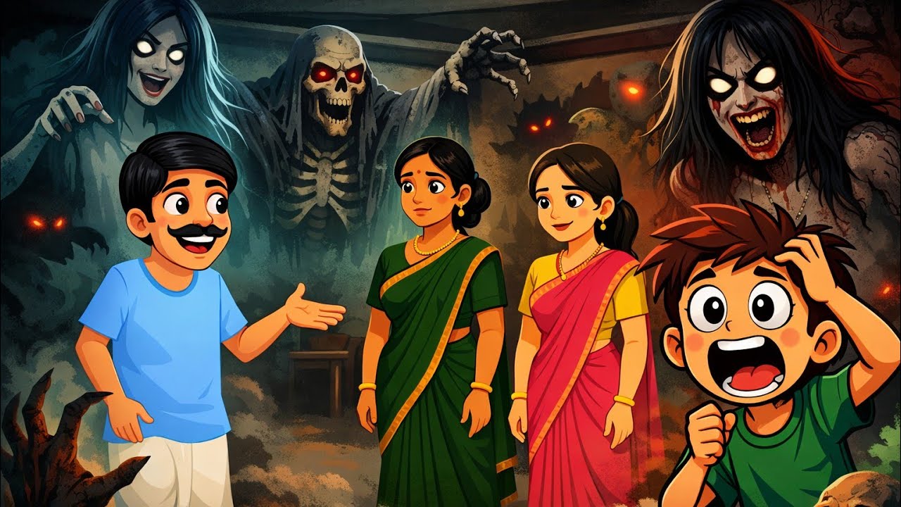 भूतिया हवेली | BHUTIYA HAVELI | HINDI KAHANIYAN | MORALSTORIES |BHUTIYA CARTOON | HORROR STORY 😱👹👽
