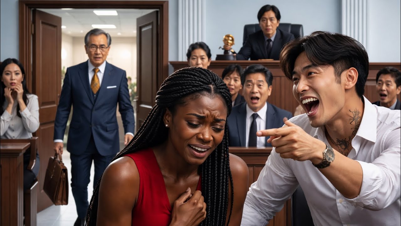 Korean Husband Humiliated His Black Wife in Court - Until Her Adopted Father Walked In