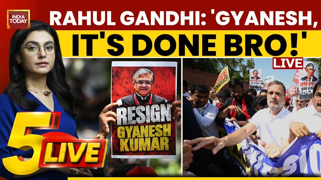 LIVE: Rahul Gandhi On Dharna | INDIA Bloc 'Vote Bachao' Protest | CEC Gyanesh Kumar |BJP vs Congress